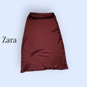 Zara Women's Satin Skirt Medium -